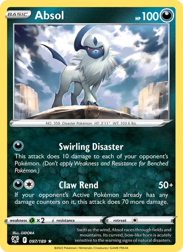Carte Pokémon Absol #097 — Astres Radieux