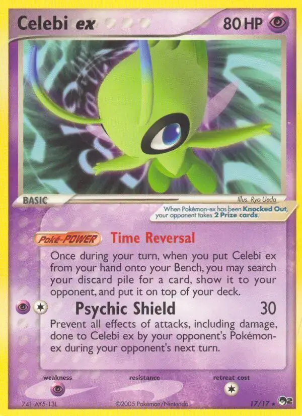 Carte Pokémon Celebi ex #17 — POP 2