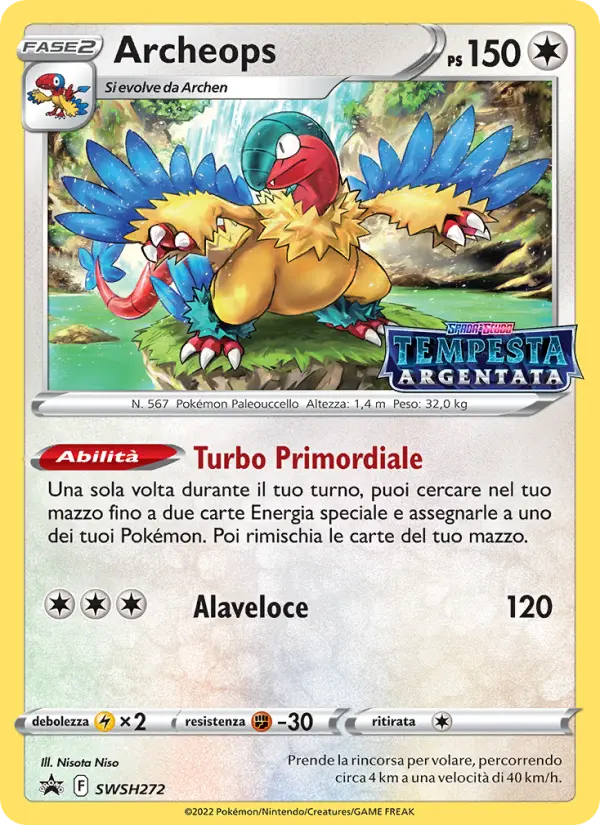 Carte Pokémon Aéroptéryx #SWSH272 — Promos Épée et Bouclier