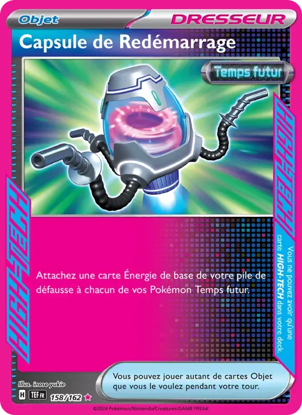 Carte Pokémon Capsule de Redémarrage #158 — Forces Temporelles
