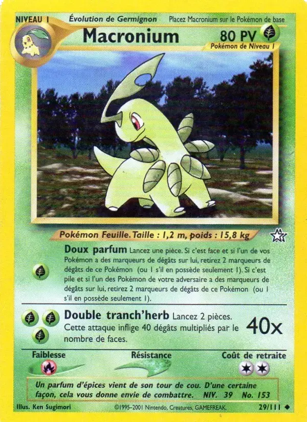 Carte Pokémon Macronium #29 — Neo Genesis