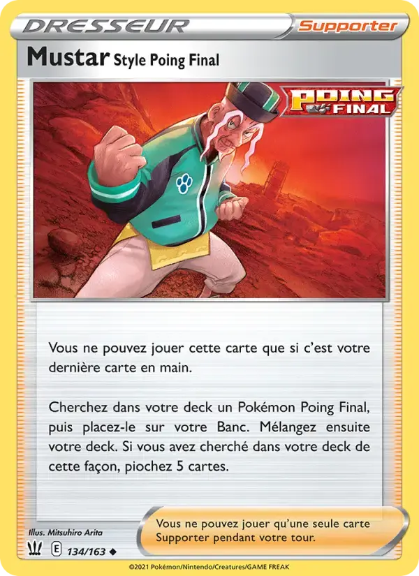 Carte Pokémon Mustar Style Poing Final #134 — Styles de Combat