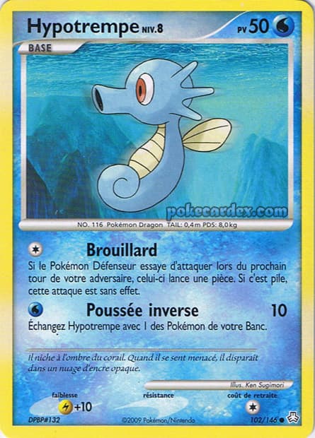 Carte Pokémon Hypotrempe #102 — Éveil des Légendes
