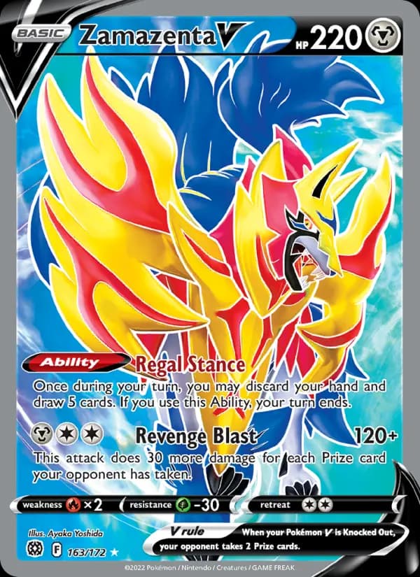 Zamazenta V #163 — Brilliant Stars