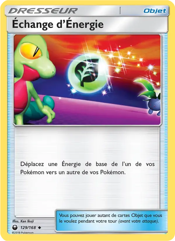 Carte Pokémon Échange d’Énergie #129 — Tempête Céleste