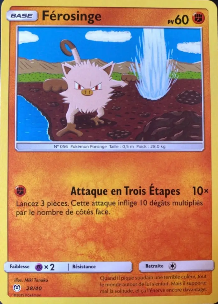 Carte Pokémon Férosinge #28 — 2019 Promo McDonald's