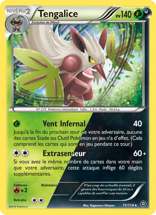Carte Pokémon Tengalice #11 — Offensive Vapeur