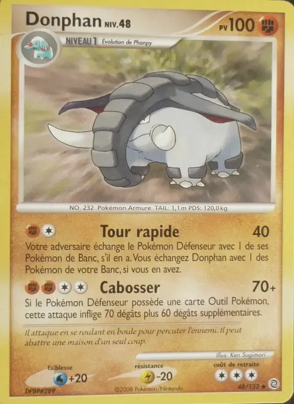 Carte Pokémon Donphan #48 — Merveilles Secrètes