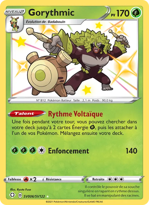 Carte Pokémon Gorythmic #SV006 — Destinées Radieuses