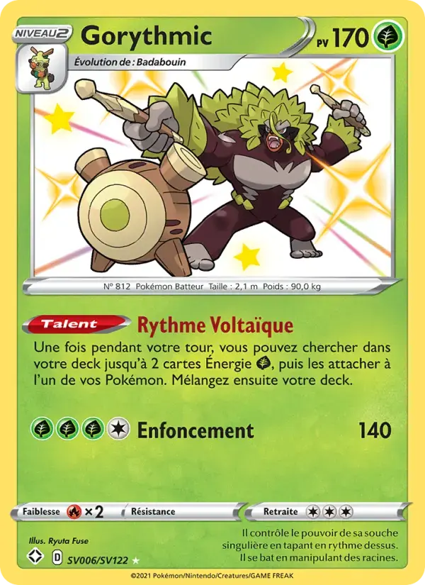 Carte Pokémon Gorythmic #SV006 — Destinées Radieuses
