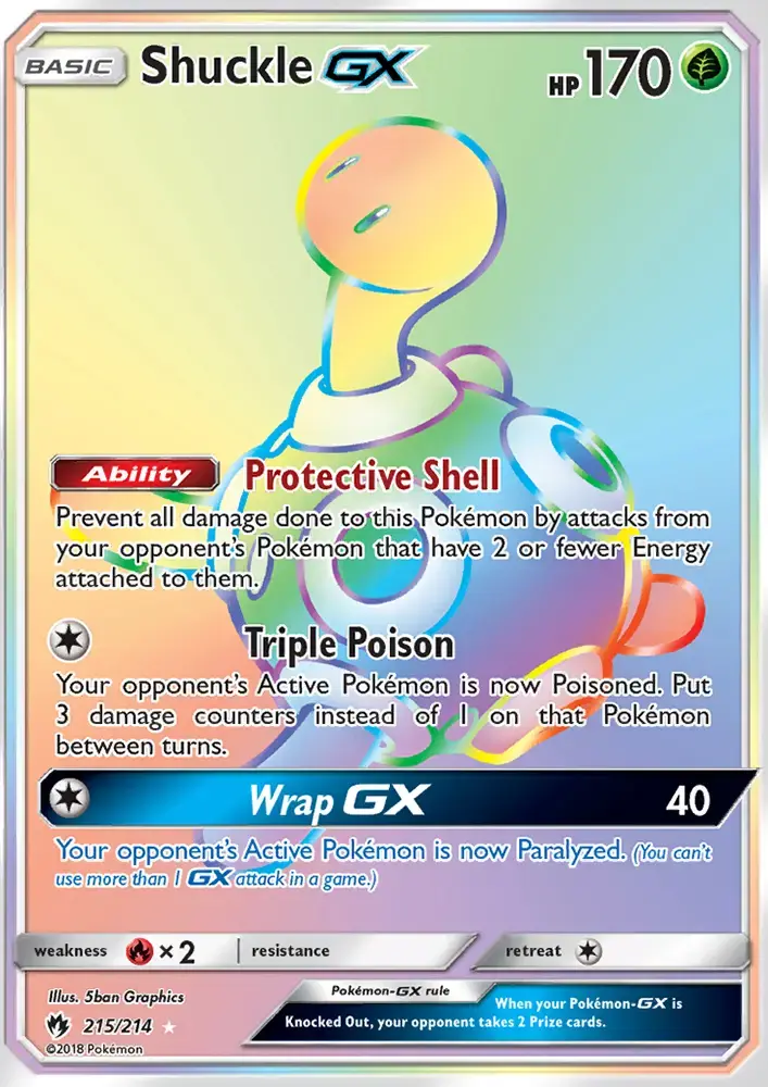 Shuckle GX #215 — Lost Thunder