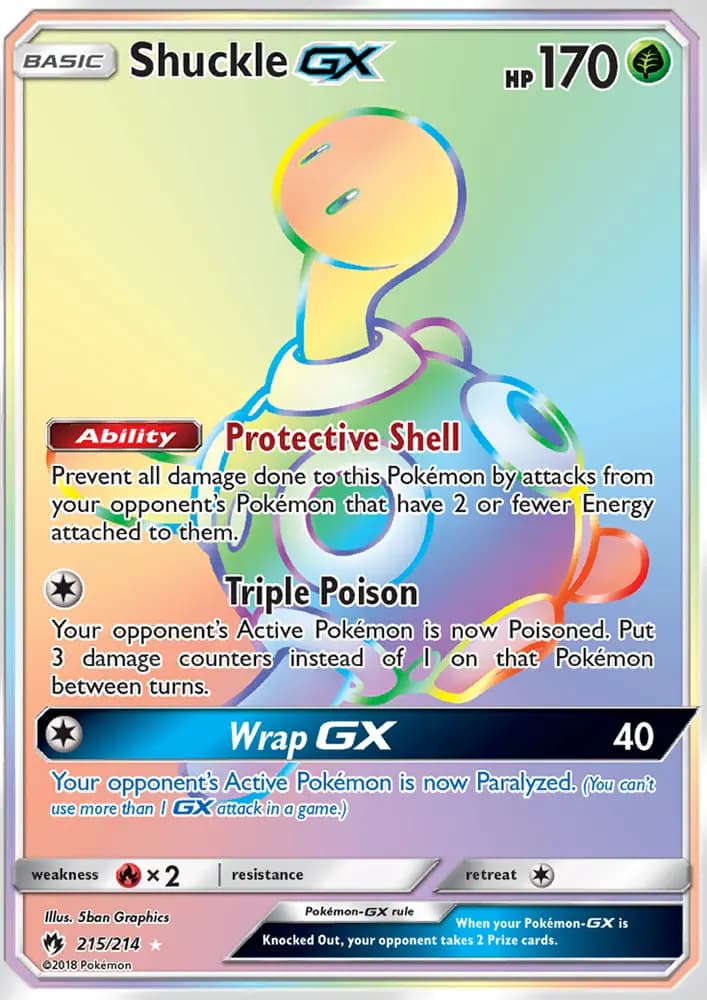 Shuckle GX #215 — Lost Thunder