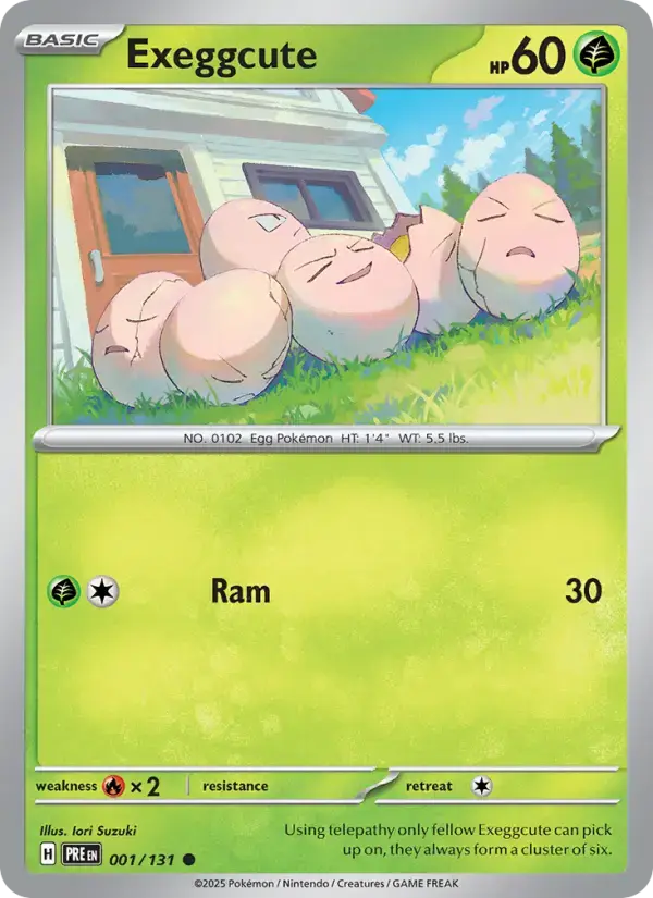 Exeggcute #001 — Prismatic Evolutions