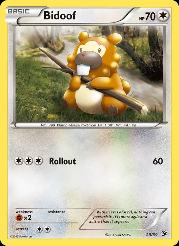 Bidoof #29 — Kalos Starter Set