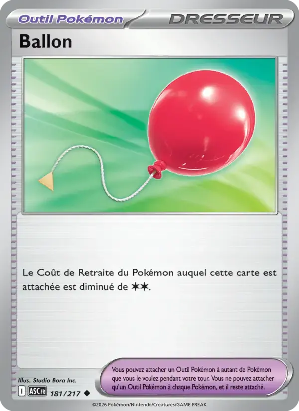 Carte Pokémon Ballon #181 — Héros Transcendants