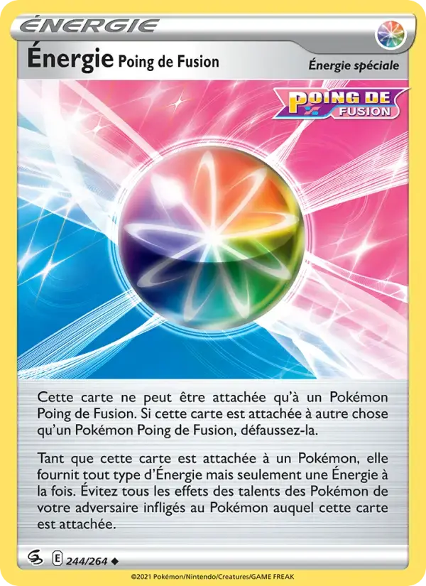 Carte Pokémon Énergie Poing de Fusion #244 — Poing de Fusion
