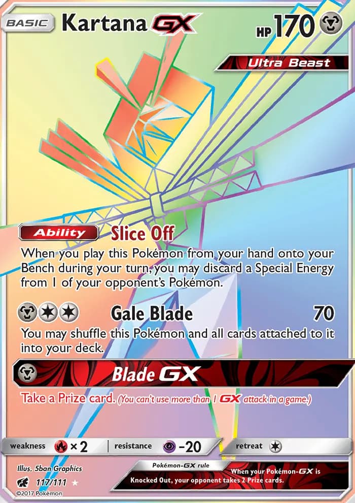 Kartana GX #117 — Crimson Invasion