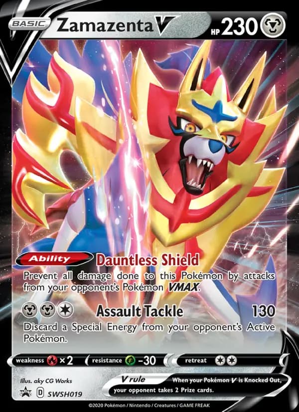 Zamazenta V #SWSH019 — Sword & Shield Promos