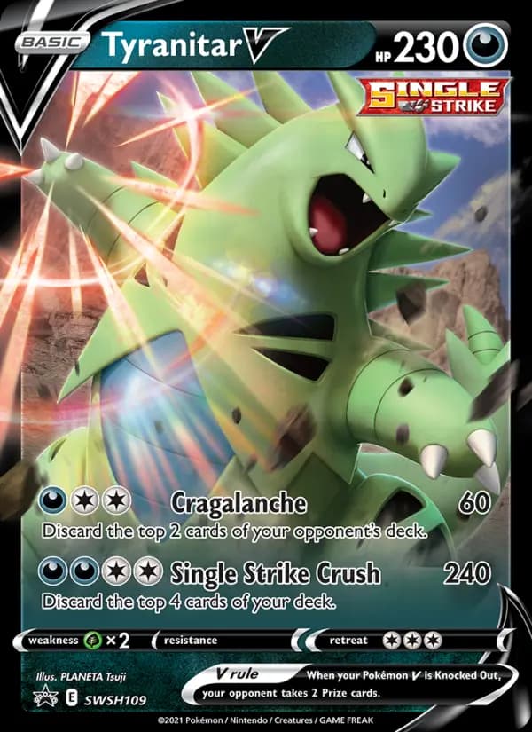 Tyranitar V #SWSH109 — Sword & Shield Promos
