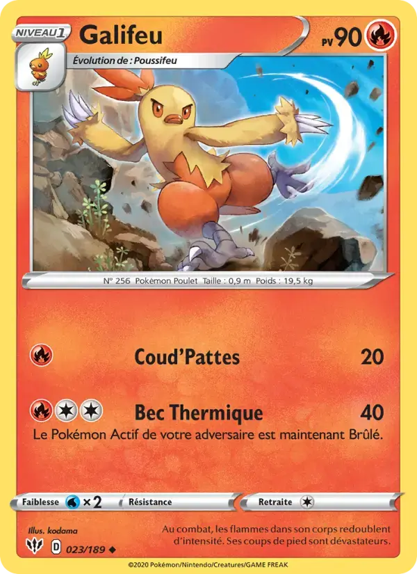 Carte Pokémon Galifeu #23 — Ténèbres Embrasées