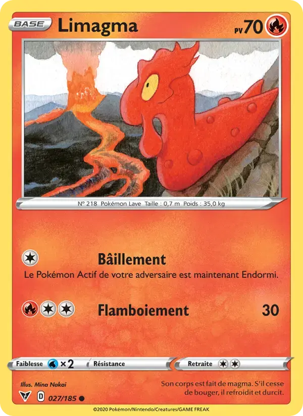 Carte Pokémon Limagma #27 — Voltage Éclatant