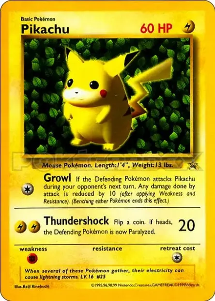 Carte Pokémon Pikachu #1 — Promos Non Numérotées