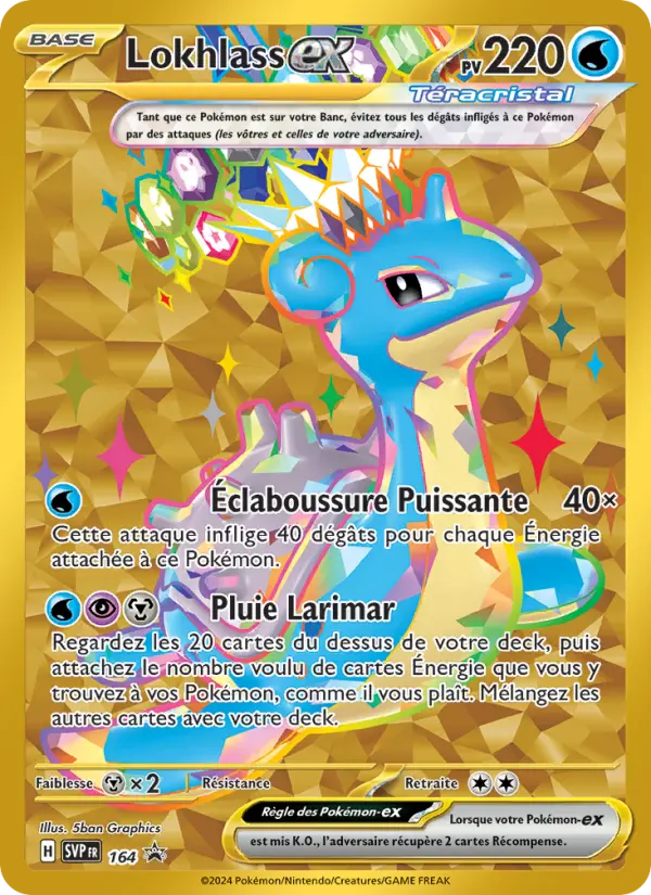 Carte Pokémon Lokhlass-ex #164 — Promos Écarlate et Violet
