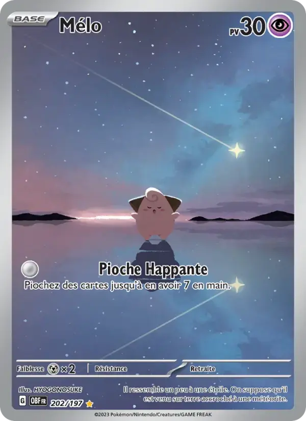 Carte Pokémon Mélo #202 — Flammes Obsidiennes