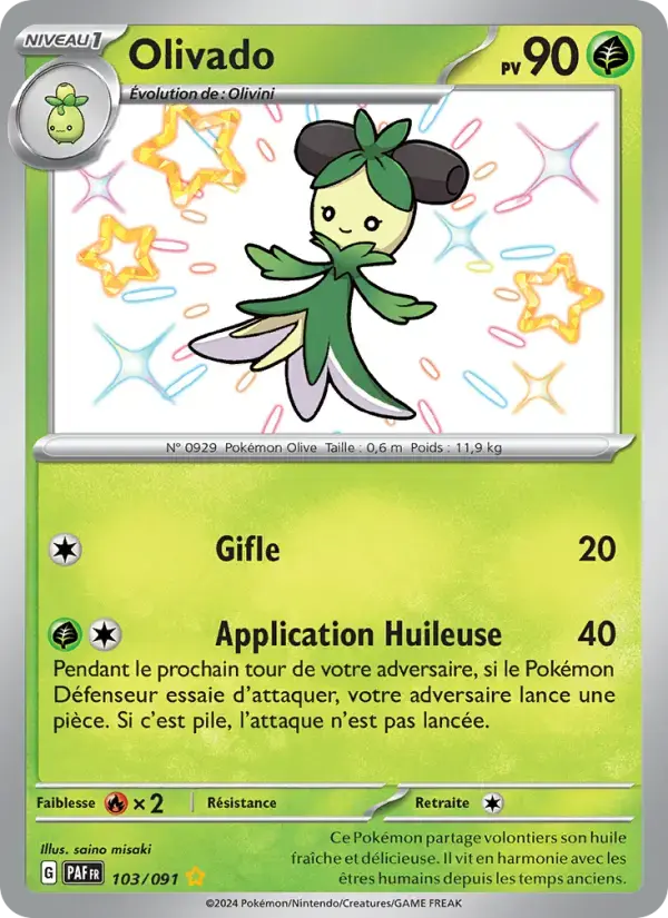 Carte Pokémon Olivado #103 — Destinées de Paldea