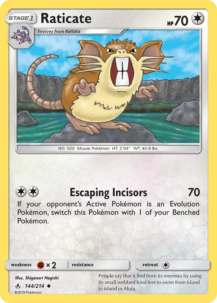 Raticate #144 — Unbroken Bonds