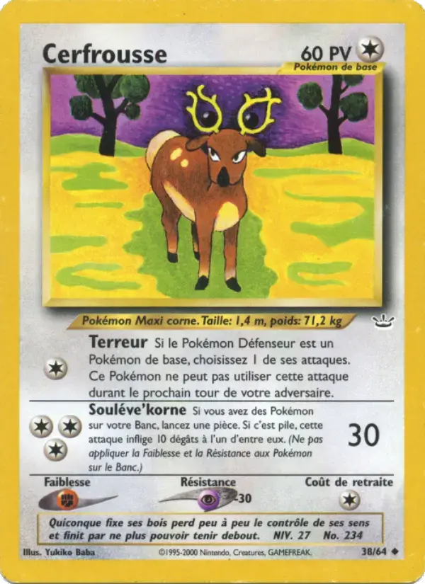 Carte Pokémon Cerfrousse #38 — Neo Revelation