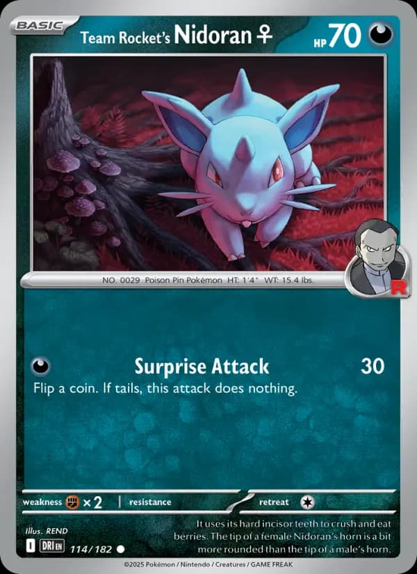 Team Rocket's Nidoran♀ #114 — Destined Rivals