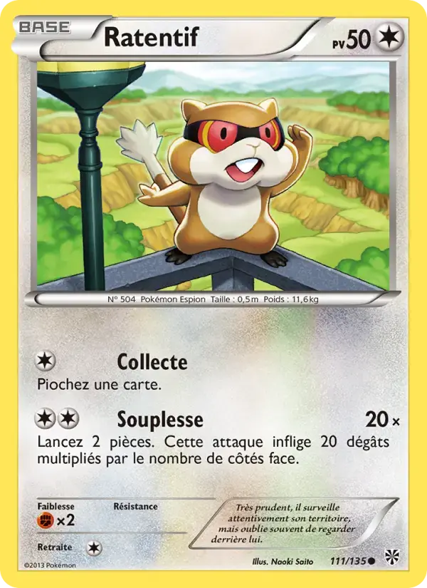 Carte Pokémon Ratentif #111 — Tempête Plasma