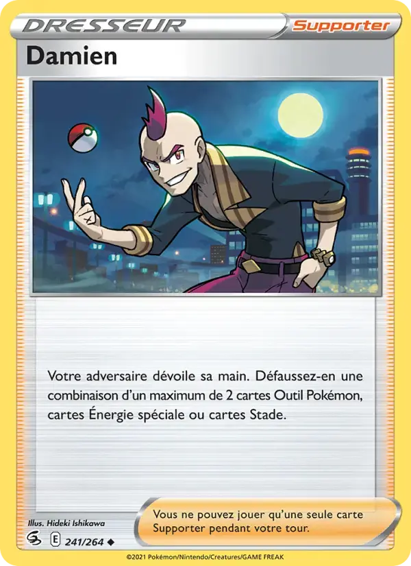 Carte Pokémon Damien #241 — Poing de Fusion