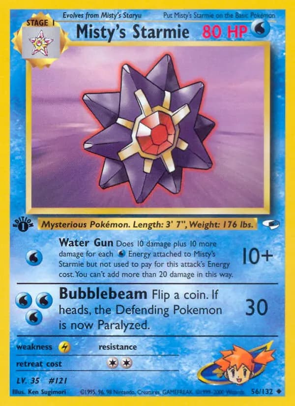 Misty's Starmie #56 — Gym Heroes