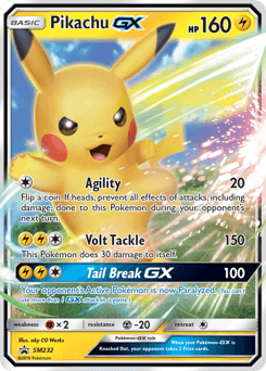 Carte Pokémon Pikachu GX #SM232 — Promos Soleil et Lune