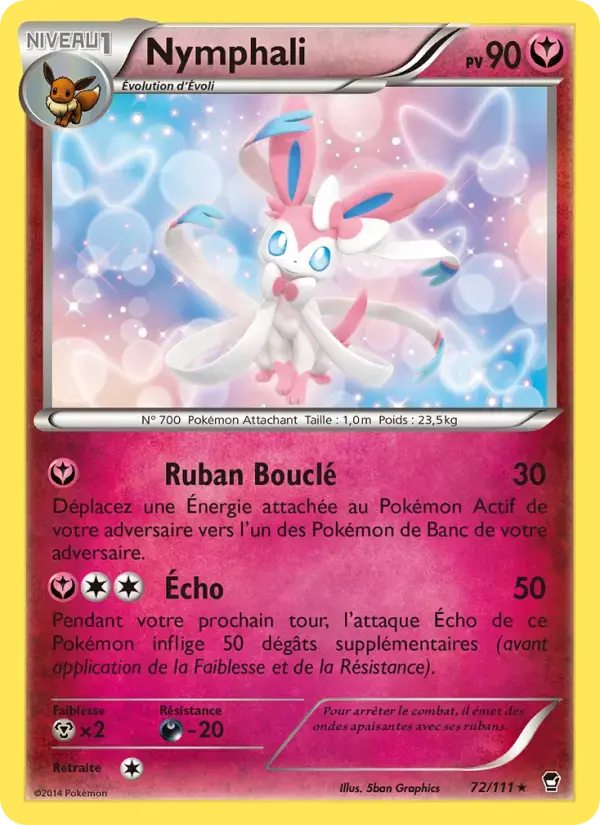 Carte Pokémon Nymphali #72 — Poings Furieux