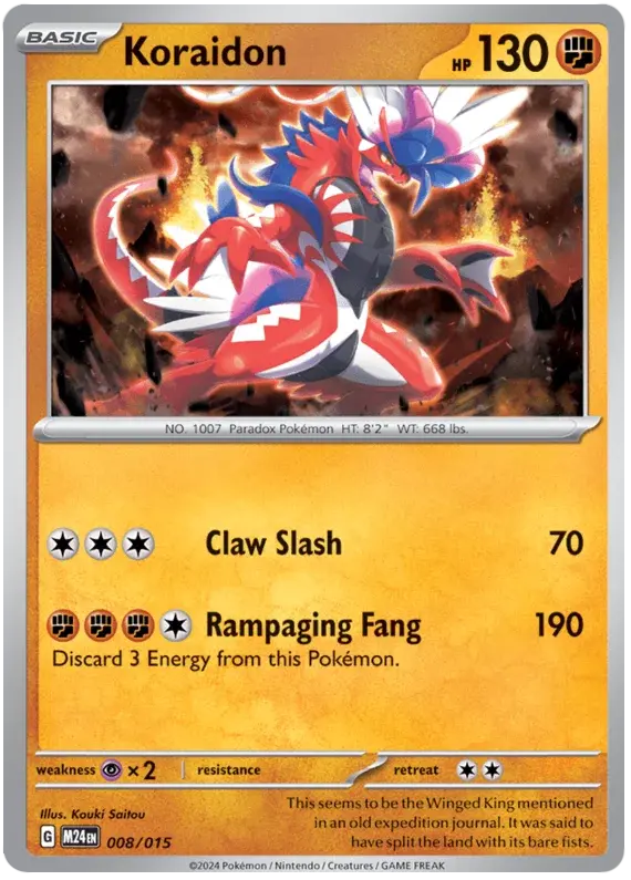 Carte Pokémon Koraidon #8 — 2024 Promo McDonald's