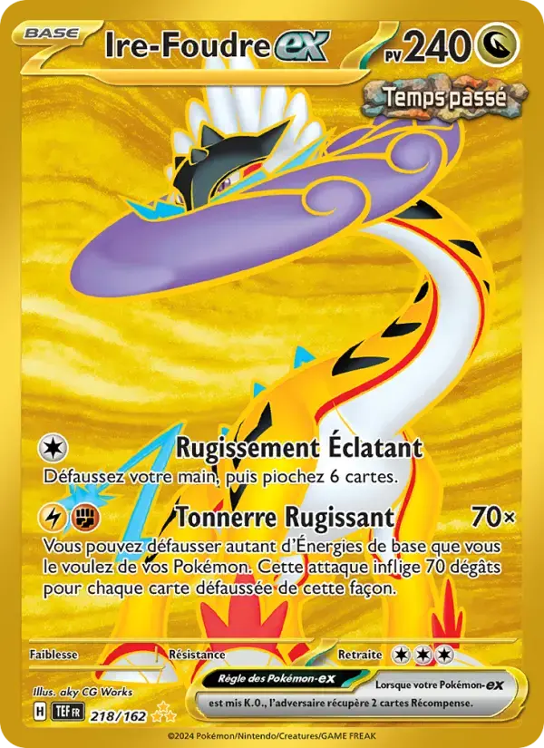 Carte Pokémon Ire-Foudre-ex #218 — Forces Temporelles