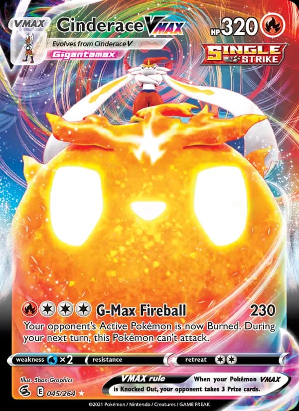 Cinderace VMAX #45 — Fusion Strike
