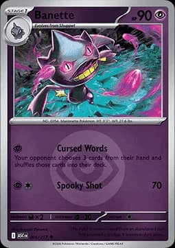 Banette #091 Non Holo — Ascended Heroes