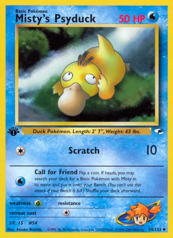 Misty's Psyduck #54 — Gym Heroes