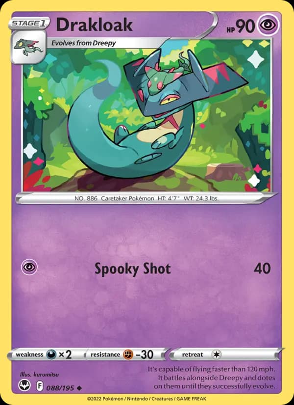 Carte Pokémon Dispareptil #088 — Tempête Argentée