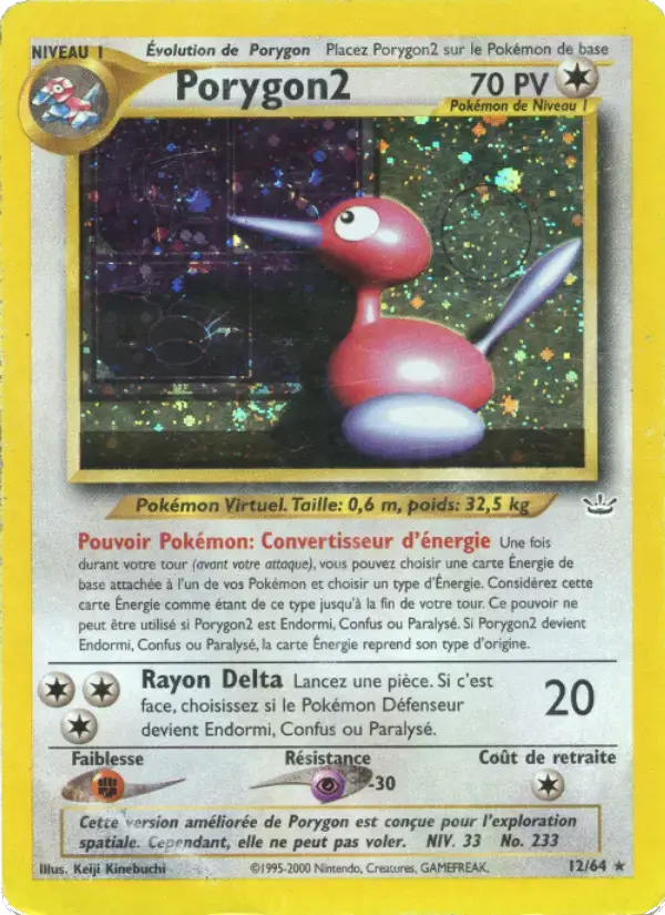 Carte Pokémon Porygon2 #12 — Neo Revelation