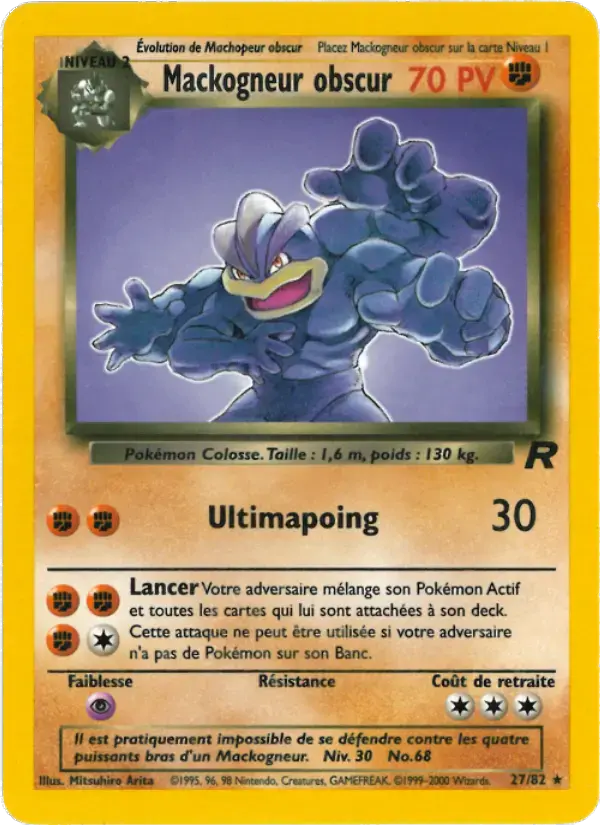 Carte Pokémon Mackogneur obscur #27 — Team Rocket