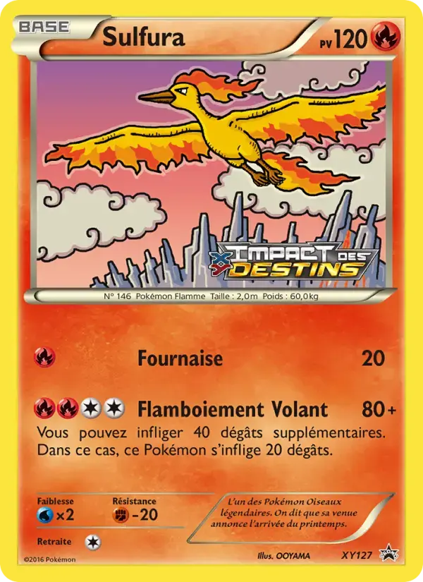 Carte Pokémon Sulfura #XY127 — Promos X&Y