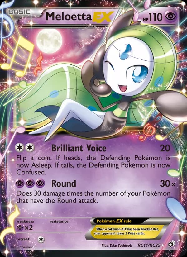 Meloetta-EX #RC11 — Legendary Treasures