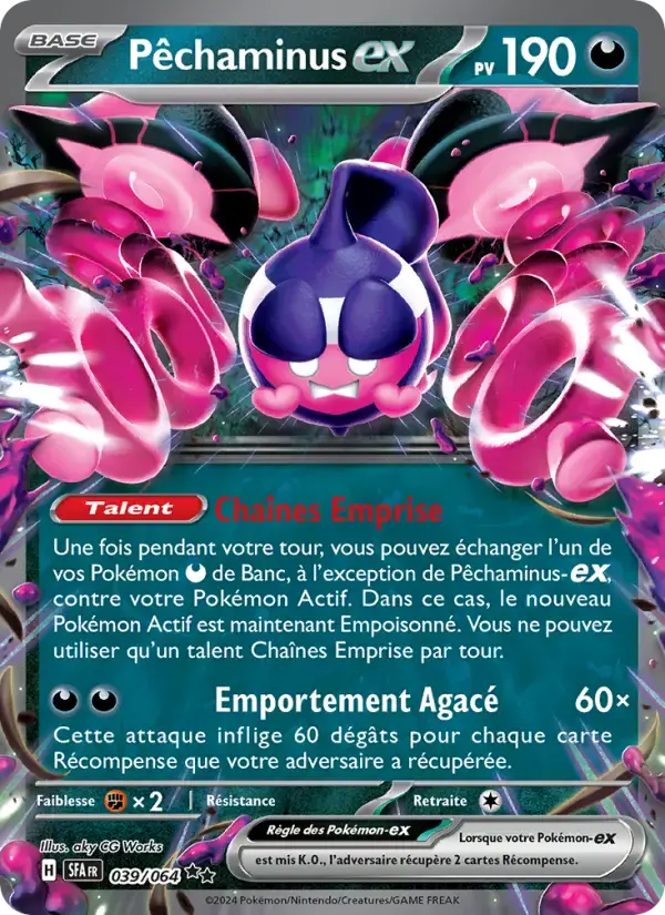 Carte Pokémon Pêchaminus-ex #039 — Fable Nébuleuse