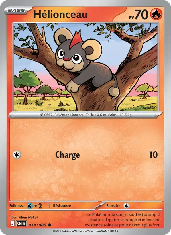 Carte Pokémon Hélionceau #014 — Chaos Ascendant