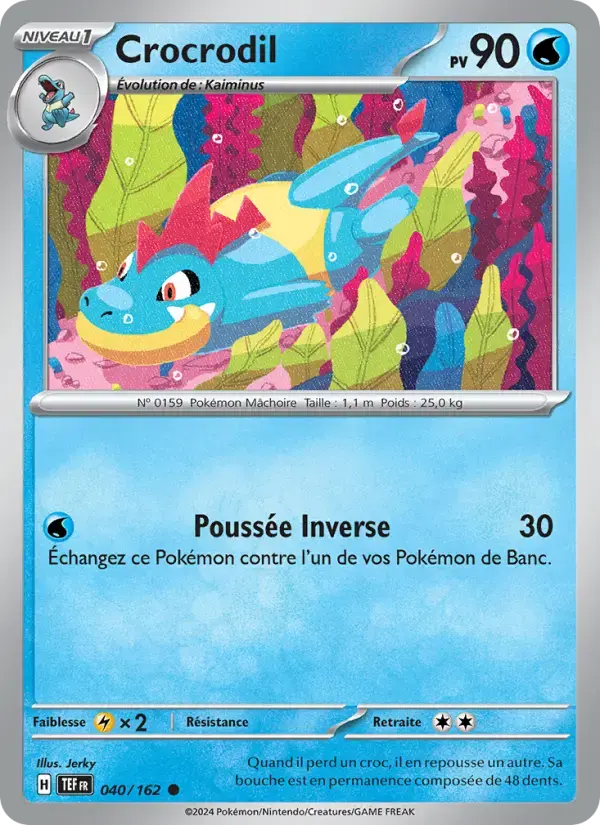 Carte Pokémon Crocrodil #040 — Forces Temporelles